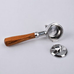 3-in-1 portafilter 4Barista 58 mm – E61 (wooden handle)