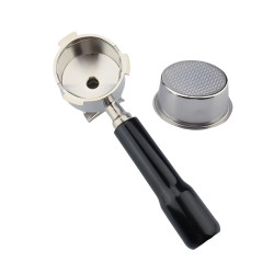 Double-spout portafilter 4Barista 51 mm – De’Longhi Dedica (black handle)