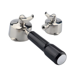 Double-spout portafilter 4Barista 51 mm – De’Longhi Dedica (black handle)