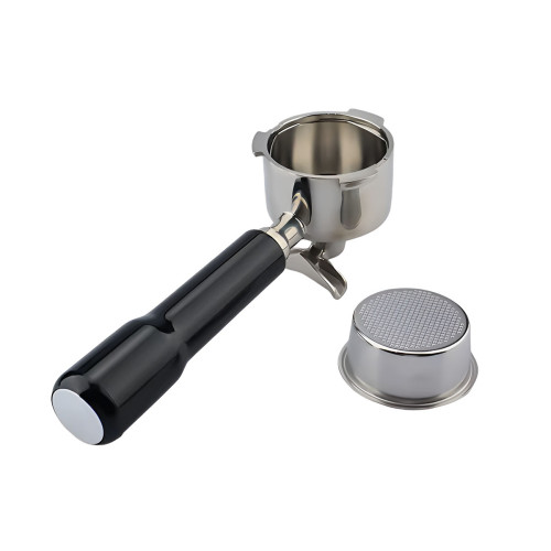 Double-spout portafilter 4Barista 51 mm – De’Longhi Dedica (black handle)