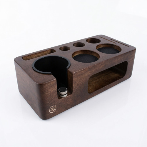 Tamper station 4Barista 51/54 mm | dark walnut wood