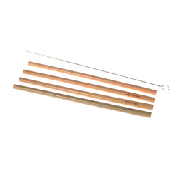 Ecotree Bamboo straws (4 pcs) + bag