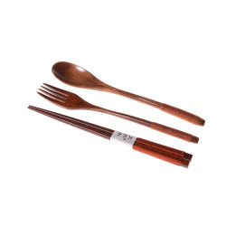 Ecotree Bamboo cutlery (3 parts) + bag
