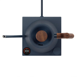 Fellow Stagg EKG PRO stone blue + walnut | Electric Kettle Gooseneck