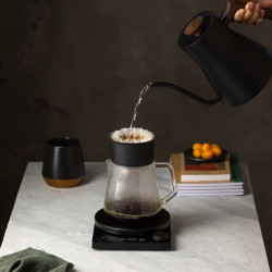 Fellow Stagg EKG PRO Smoke Black + Walnut | Electric Kettle Gooseneck