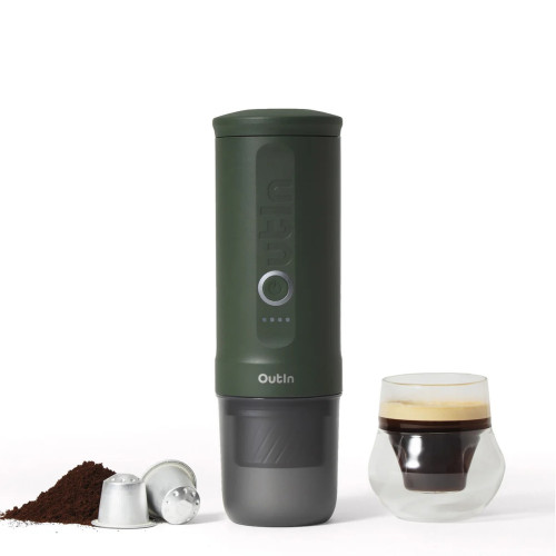 OutIn Nano 2 (Forest green) - travel coffee maker