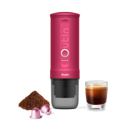 Outin Nano (Crimson Red) - travel coffee maker