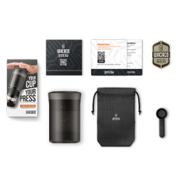 Wacaco Prestina (coal black) – a portable coffee maker