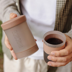 Wacaco Prestina (clay pink) – a portable coffee maker
