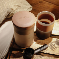 Wacaco Prestina (clay pink) – a portable coffee maker